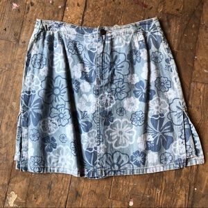Vintage Liz Claiborne Denim Floral Culottes SZ 6 SOLD